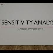 BUSN604 Assignment Week 4 Sensitivity Analysis Anthony Bryant