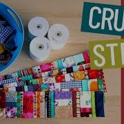 SCRAP FABRIC HOW TO USE EVERY SMALL SCRAP CRUMB ADDING MACHINE TAPE TUTORIAL