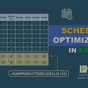 Schedule Optimization In Excel