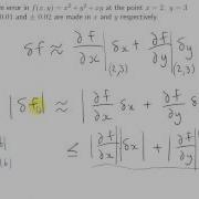 The Maximum Error Of F X Y