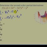 Second Order Partial Derivatives