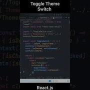 Toggle Theme Switch With React Js React Toggle Switch Themes