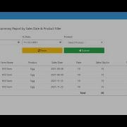 Search By Date Range And Filter Pivot Report Cumulative Sum Using PHP SQL Source Code