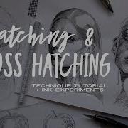 HATCHING AND CROSSHATCHING In Portrai Art Tutorial Demo With Ink Experiments