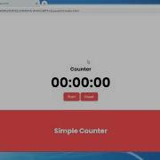 Simple Time Counter With Pure Javascript Source Code Provided