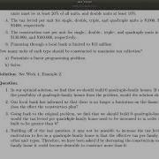 Linear Programming Urban Renewal Model Example What If Questions With LibreOffice Calc