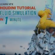 Houdini Tutorial Fluid Simulation In 1 Minute