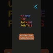 Easy Gradient Text Flutter NO PACKAGE Flutter Flutterui