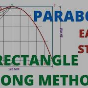 HOW TO DRAW THE PARABOLA BY RECTANGLE OBLONG METHOD