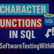 Character Functions In SQL