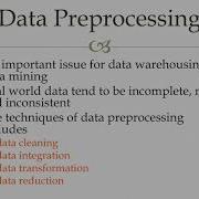 Data Preprocessing 2 Data Cleaning