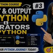 Input Output Operators In Python Python Complete Course 3 Learn Python In 2026
