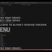 Vending Machine Python
