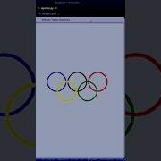Python Programming Can You Draw The Olympics Logo In Python Python Coding Shorts Trending