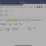 14 7 Second Order Partial Derivatives Part 1
