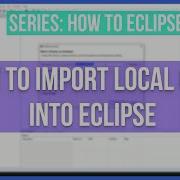 How To Import Existing Local Folder With Code Into Eclipse