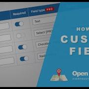 Open User Map Custom Fields