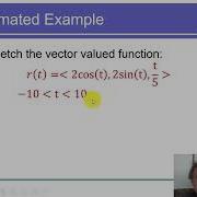 Vector Valued Functions Full Lecture