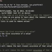 The Remove Method In Python Lists