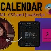 How To Create A Mini Calendar Using HTML CSS And JavaScript Mini Project For Beginners 2024