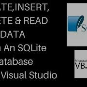 VB NET How To UPDATE INSERT DELETE READ Data From An SQLite Database Within Visual Studio
