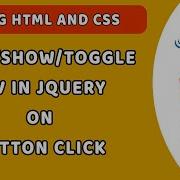 Hide Show Toggle Div Using JQuery On Button Click Explained Toggle Function Beginners