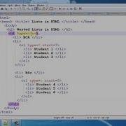 HTML Exercises 3 Ordered And Unordered Lists