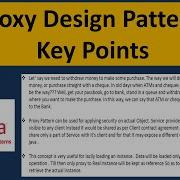 Proxy Design Pattern Key Points