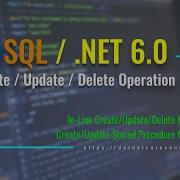 MySQL NET 6 0 Операции создания обновления и удаления с использованием Dapper и C