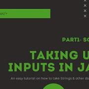 Java Tutorial String And Scanner Inputs