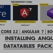 Angular 7 Installing Angular DataTables Packages