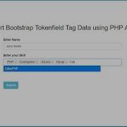 Insert Multiple Bootstrap Tags Data Using Ajax PHP