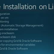 Oracle ASM Configuration Partionning User Profile Unzipping Grid Oracle Software