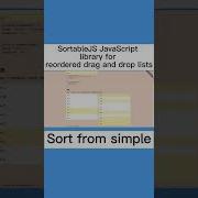 SortableJS JavaScript Library For Reordered Drag And Drop Lists