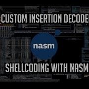 Shellcode Writing Insertion Decoder NASM