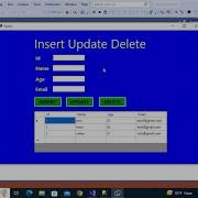 Insert Update Delete Using C And SQL Database