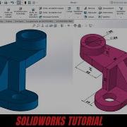 Solidworks 3D Practice Drawing Exercise 14 Simple Tutorial For Beginners