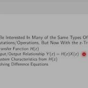 Introduction To The Z Transform Z Transform Part 1