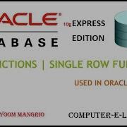 Date Functions Single Row Functions Oracle Database XE Tutorial Computer E Leaning