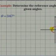 Examples Determine The Reference Angle For A Given Angle