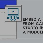Embed A Video From Canvas Studio Into A Module Page