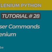 Selenium WebDriver With Python Tutorial 28 Browser Commands In Selenium WebDriver