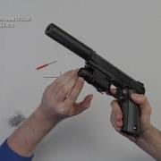 Пистолет Galaxy Colt 1911PD Spring с глушителем G 25A