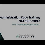 Administration Code Training Module 2