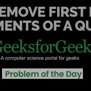 GeeksForGeeks POTD Reverse First K Elements Of A Queue Easy Java