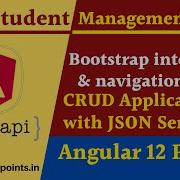 4 Bootstrap Integration And Navbar Creation Angular Project Student Management With JSON Server