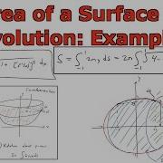 Applications Of Integrals Surface Area Example 1