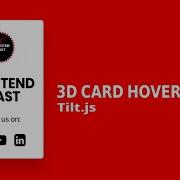 Javascript Mousemove 3D Parallax Tilt Effect Using Vanilla Tilt Js 3D Card Hover Effect Easy