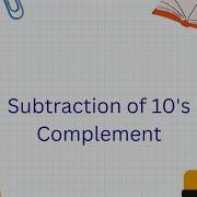 Subtraction Of 10 S Complements Subtraction Of Tense Complement On Abacus Subtraction On Abacus