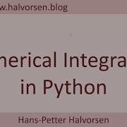 Numerical Integration In Python